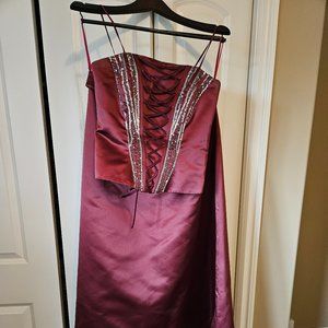 Burnandy 2 piece formal dress